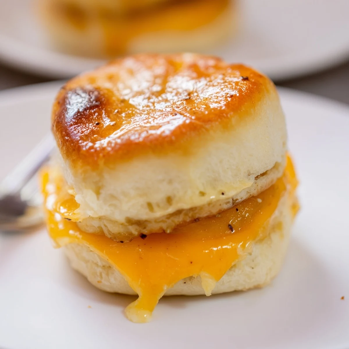 Mini Grilled Cheese Hawaiian Rolls baked golden, melty cheddar oozing, served warm
