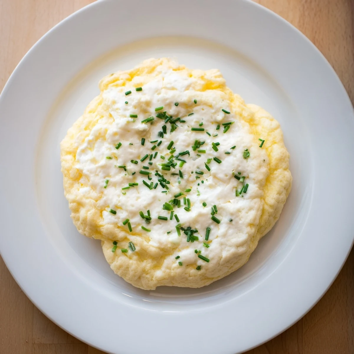 No Flour Cottage Cheese Cloud Bread golden rounds, airy texture, sprinkled with chives