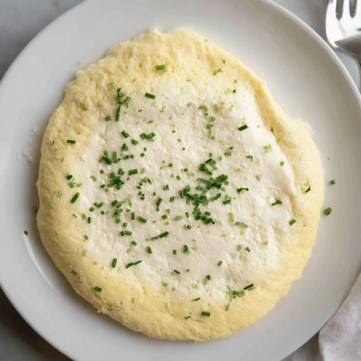 Stacked No Flour Cottage Cheese Cloud Bread sandwich bases, pillowy, low-carb breakfast option