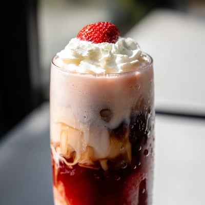 Strawberry Cream Cold Latte