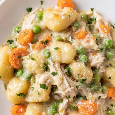 One Pot Gnocchi Chicken Pot Pie