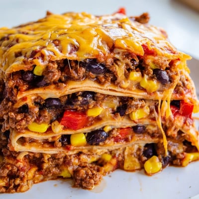 Mexican Lasagna with Tortillas